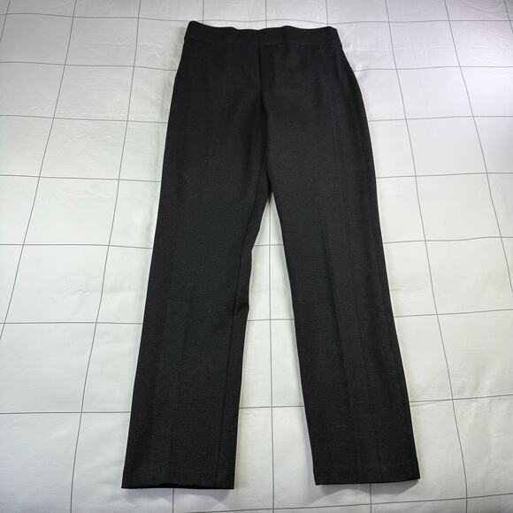 Spanx Pants Womens Medium Gray Perfect Fit Ponte Slim Straight Pull On Smoothing - Picture 2 of 12